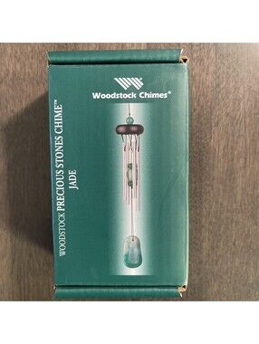 Woodstock Precious Stones 11" Chime, Jade - Promises Immortality, New in Box